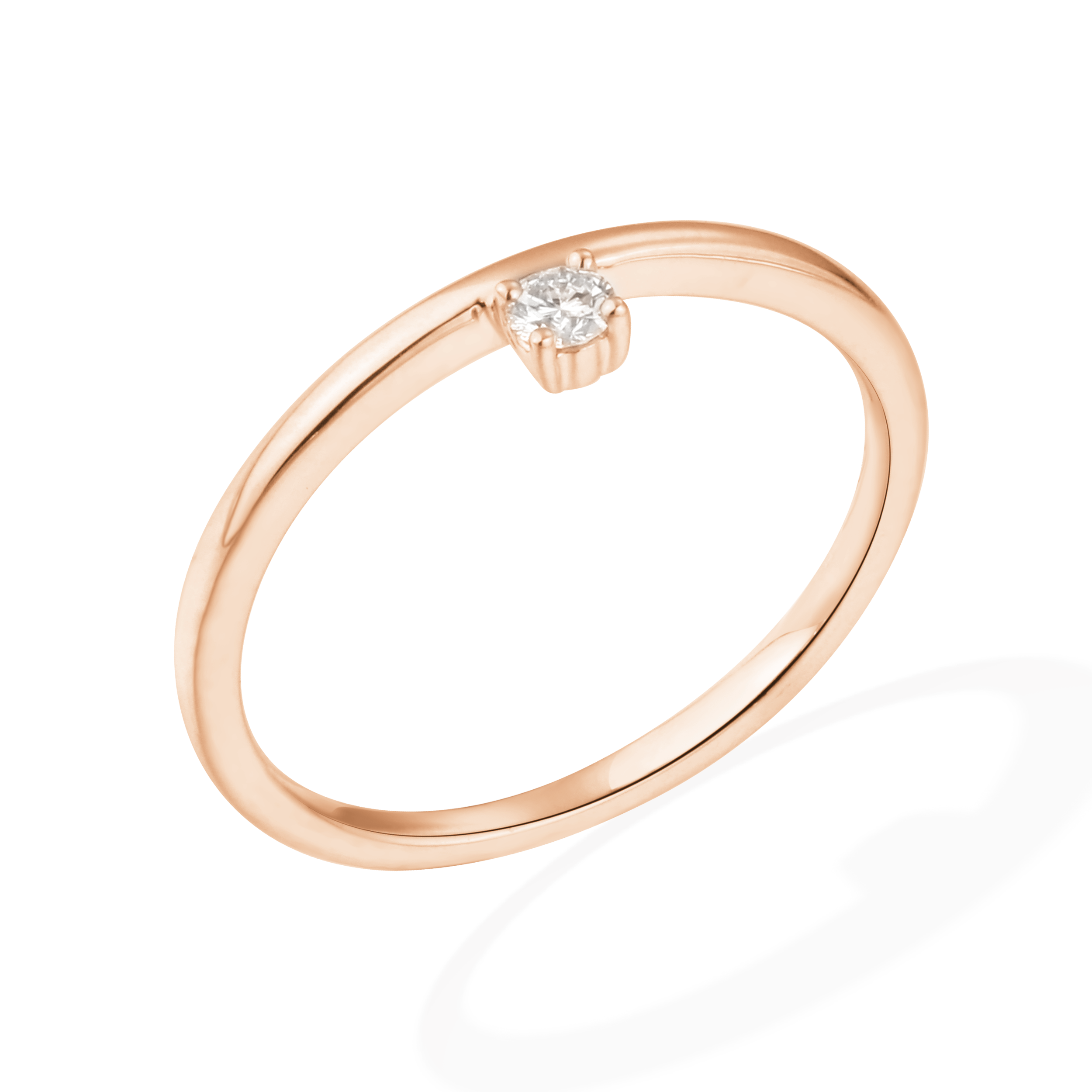 Diamond on the side ring