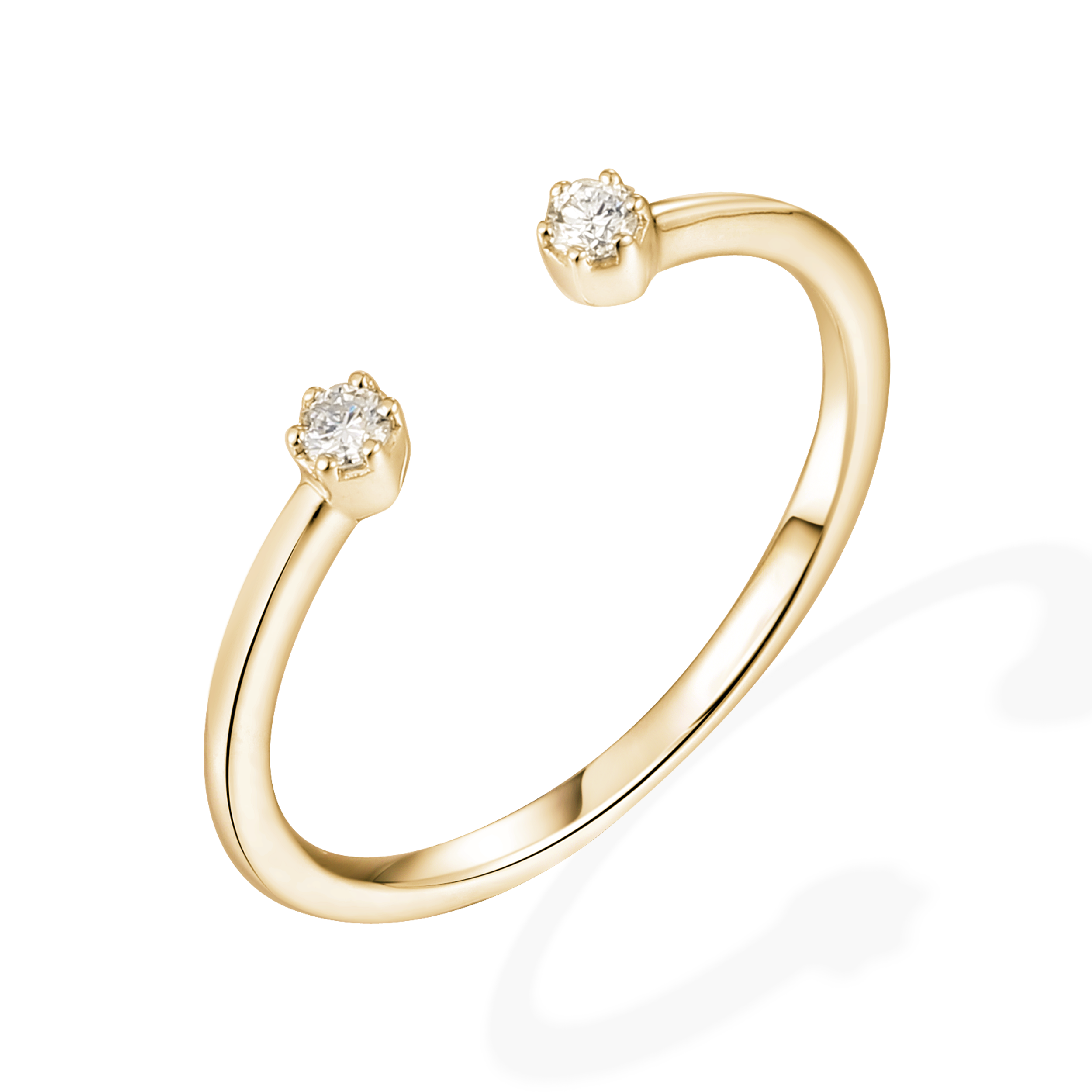 Sparkle open diamond ring